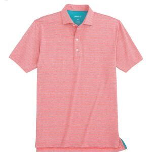 JOHNNIE--O XXL NEWTON STRIPED PERFORMANCE POLO GOLF SHIRT